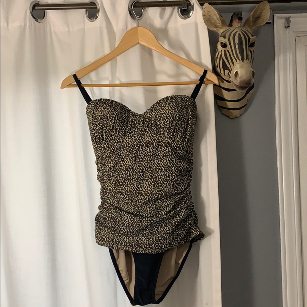 🐆👙 Leopard Print Tankini Swimsuit